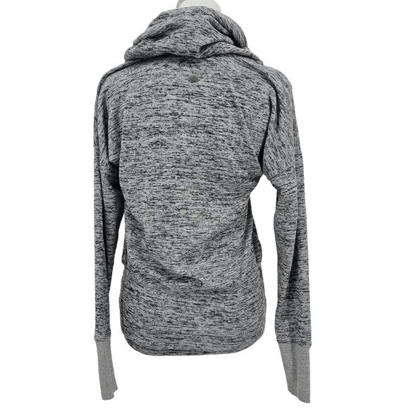 Athleta Womans size XXS Batwing & Robin Gray Cowl Neck Pullover Shirt Top - Picture 4 of 9